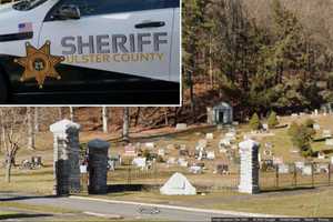 Headstone, Building At Hudson Valley Cemetery Defaced With Swastikas