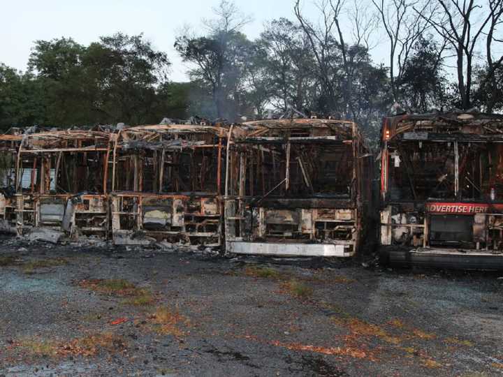 A 17-year-old boy is accused of intentionally starting a fire that spread to 11 NICE buses in Seaford on Saturday, Aug. 13.