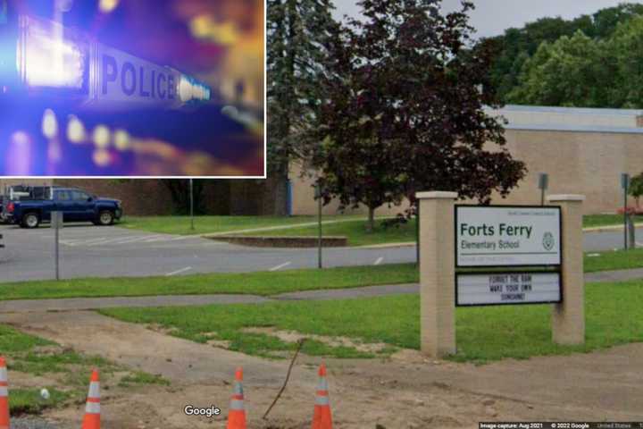 Cleanup is underway at Forts Ferry Elementary school after vandals left behind racist graffiti and broken windows.