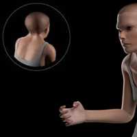 <p>Mindy, the 3D model showing how future humans may someday look due to overusing technology.</p>