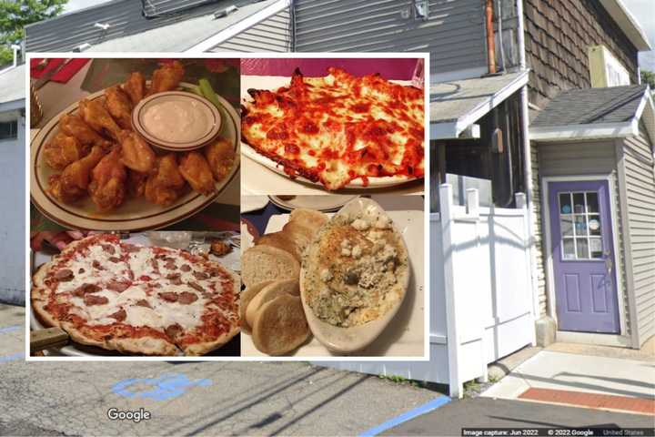 After a half century of serving up award-winning pizza and wings in a “tremendous atmosphere,” the Purple Pub in Watervliet is closing its doors. Clockwise from top left: Chicken wings, baked ziti, crab and artichoke dip, and sausage meatball pizza.