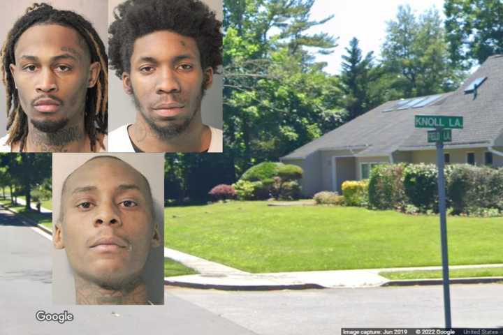 Nassau County Police arrested (clockwise from top left) Nasir Usher, Nasir Solomon, and Tyquan Meadows following an alleged vehicle theft at a Roslyn Heights home on Field Lane early Tuesday, Dec. 27.