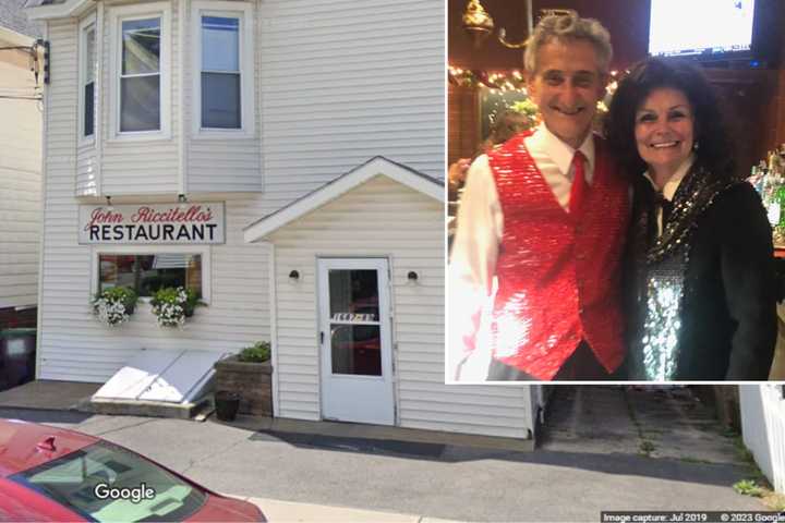 Lewis and Donna Riccitello, owners of John Riccitello’s Restaurant on Foster Avenue in Schenectady, which is closing after 60 years in business.