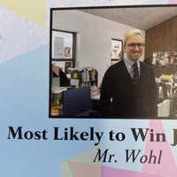 <p>Seniors voted Dan Wohl &quot;most likely to win Jeopardy!&quot; during his first year of teaching at Syosset High School in 2022.</p>