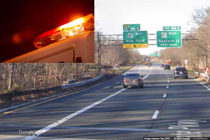 A 48-year-old man was killed in a single-car crash on the Meadowbrook State Parkway in Hempstead Wednesday night, March 15.