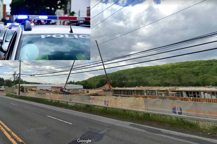 Crane Accident Injures 2 At Amazon Construction Site, Closes Road In Westchester