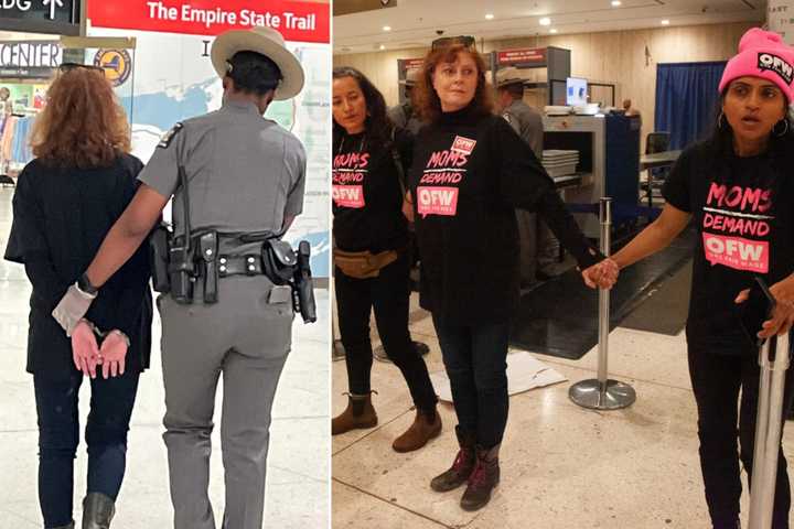 Susan Sarandon Arrested At NY Capitol During Protest Over Tipped Worker Wages