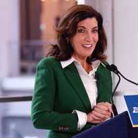 <p>New York Gov. Kathy Hochul in June 2022.</p>