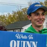 <p>West Islip High School senior Quinn Bedell, age 18, was elected to the West Islip Board of Education on Tuesday, May 16.</p>