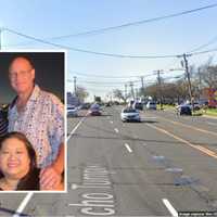 <p>James Beck, pictured with family, was struck and killed by street racers while crossing Jericho Turnpike in Huntington Station on Nov. 19, 2022.&nbsp;</p>