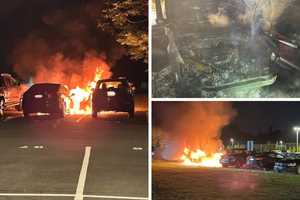 Cars Go Up In Flames At Boarding School In Westchester