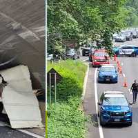 <p>The crash caused traffic delays on the Saw Mill River Parkway as the truck wreckage was cleared.</p>