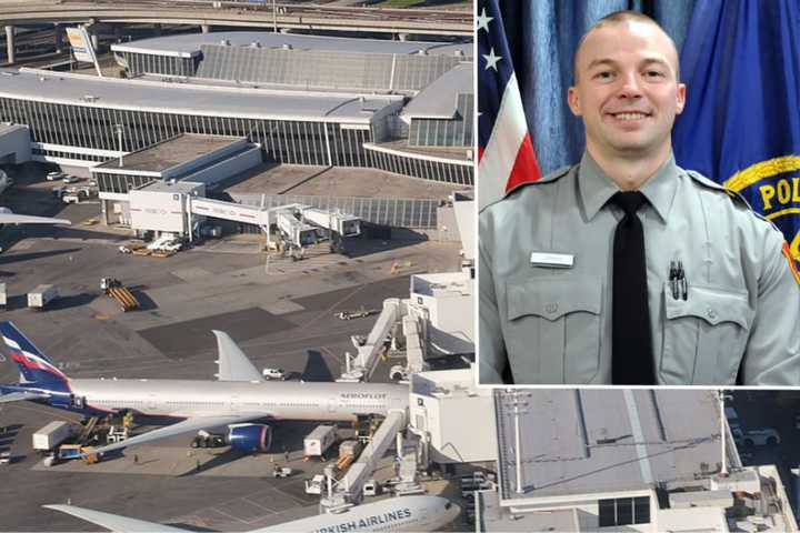 Suffolk County Police Recruit Richard Scriven helped save a passenger who overdosed on heroin aboard a flight from John F. Kennedy International Airport on Friday, July 21.