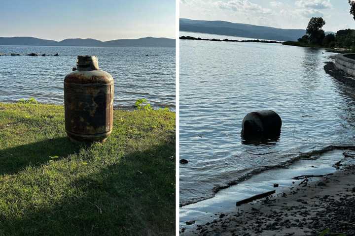 Tank Ahoy!: 200-Pound Propane Container Washes On Shore Of Westchester Park