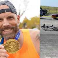 <p>Sal Gomez, age 43, was seriously injured when he was struck by a car that drove into the race route during the Smith Point Triathlon in Shirley on Sunday, Aug. 6.</p>