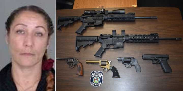 Ramona Orr, age 42, is facing multiple charges after police allegedly found several illegal guns inside her Selkirk home Thursday, Oct. 5.