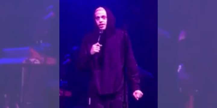 Pete Davidson on stage in Chicago in August 2018.