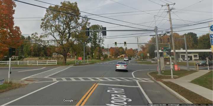 The scene of the crash on State Route 50 near Brookline Road in Ballston.