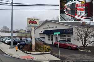 Firefighter Hospitalized After Blaze At Car Repair Shop In Fairfield: Building Severely Damaged