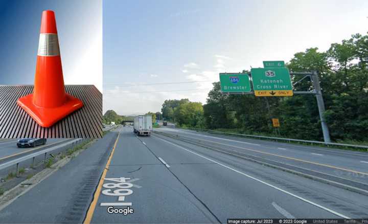 Interstate 684 in Lewisboro will be affected by the lane reduction.&nbsp;