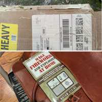 <p>Federal officials released images of the box that contained the bomb (top) and a manual detailing how to make explosive devices recovered from the New Jersey residence of one of the suspects (bottom).&nbsp;</p>