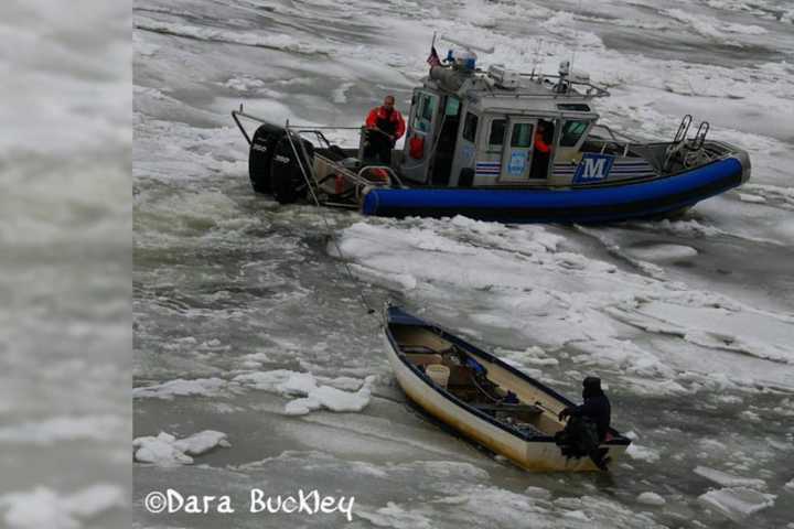 Water Rescue: Clammer Spends Hours Stuck In Ice In Shirley