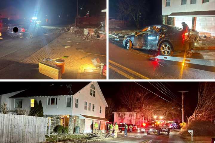 Car Strikes 25 Feet Of Fencing, Mailbox In Crash In Front Of Hudson Valley Home