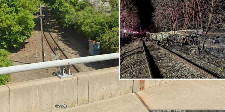 Freight Train Derailment Shuts Down Highway In Region; 2 Cars Plunge ...