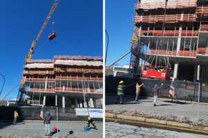 Injured Worker Rescued From Construction Site By Crane In White Plains