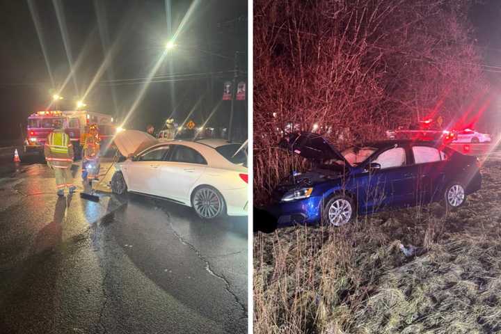 2-Car Crash Blocks Traffic At Busy Hudson Valley Intersection