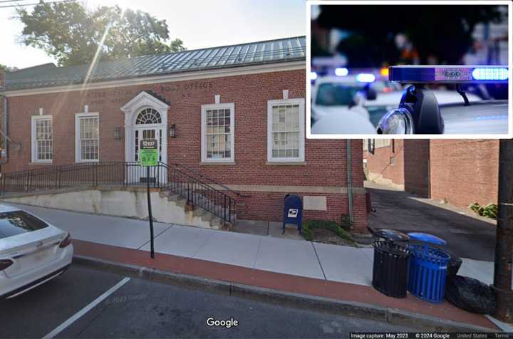 The swastika was found painted on a trash can near the Dobbs Ferry Post Office in the area of 120 Main St.&nbsp;