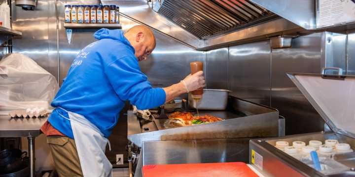 Owner Darin Palmetto in action at&nbsp;Spa Café on Broadway in Saratoga Springs.