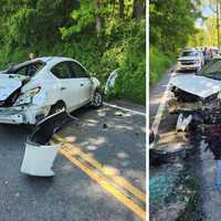 Rollover Crash: Person Hospitalized, Main Road Closed In Somers