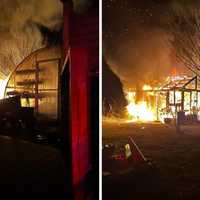 Investigation Conducted After Greenhouse Goes Up In Flames In Croton-On-Hudson