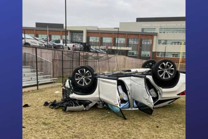 Teen Hospitalized After Crashing Near High School Baseball Field In Maryland