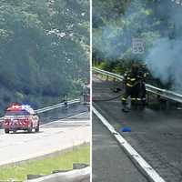 Crash Causes Fire On Route 9 In Croton-on-Hudson: Developing