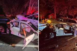 3-Car Crash Sends Person To Hospital In Somers, Causes Road Closure