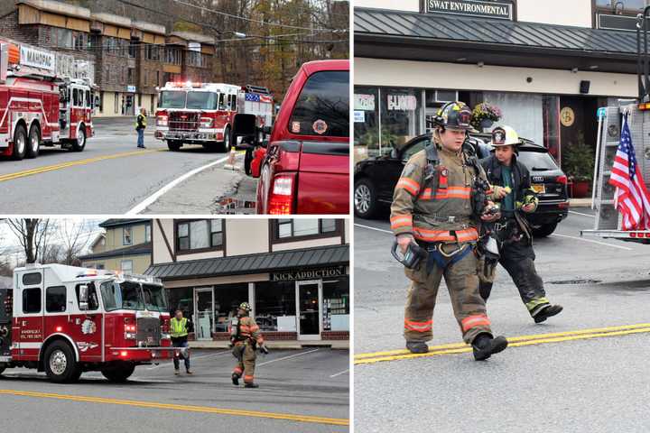 Multiple Departments Respond To Report Of Smoke At Strip Mall In Region