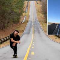 <p>Lindenhurst&#x27;s Chad Caruso, age 36, is skateboarding from California to Virginia to raise money for &quot;Natural High,&quot; a drug prevention nonprofit.</p>