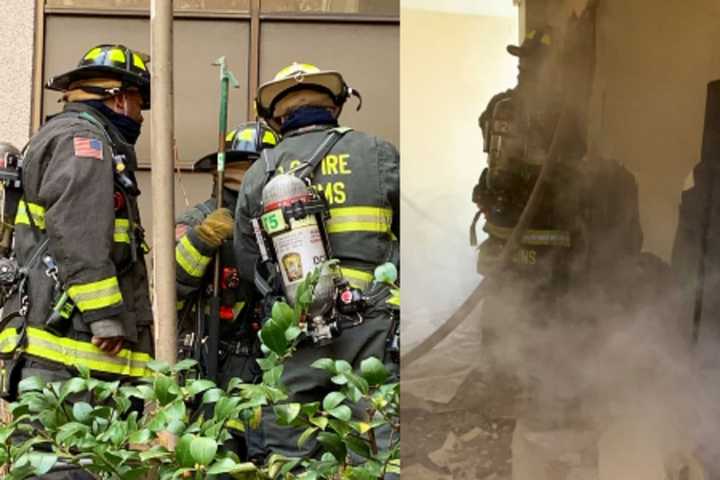 MD Crews Help DC Firefighters Battle Apartment Blaze