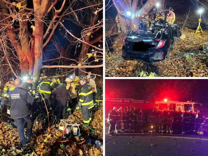 Firefighters Use Saws To Free Driver Trapped In Car After Crash In ...
