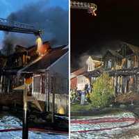 2-Alarm Fire Ravages Somers Home, Causes Roof Collapse