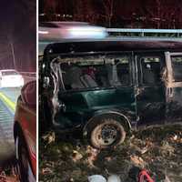 Person Escapes Without Serious Injuries After Rollover Accident In Croton-On-Hudson