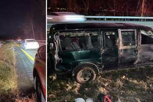 Person Escapes Without Serious Injuries After Rollover Accident In Croton-On-Hudson