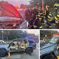 Crews Cut Off Door To Free Crash Victim Near Parkway In Valhalla