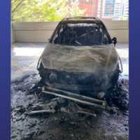 Car Destroyed After Fire In Silver Spring Parking Garage