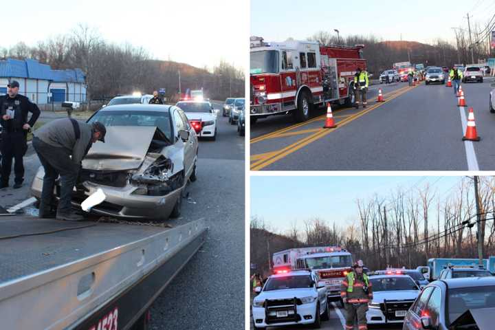 3-Car Collision Leaves Person Injured, Slows Traffic On Busy Hudson Valley Road