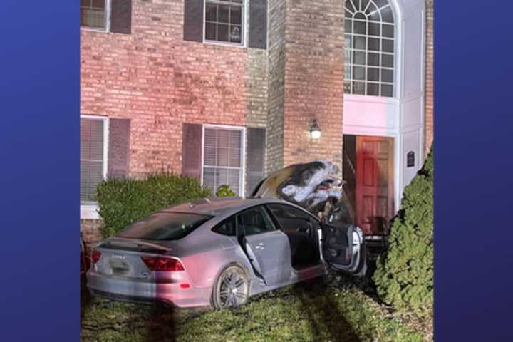 Car Bursts Into Flames After Slamming Into Montgomery County Home