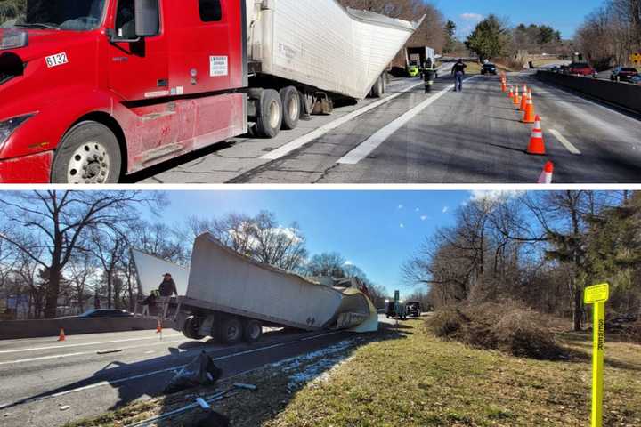 Fuel Spill With Side Of Fries: Tractor-Trailer Hits Overpass On Hudson Valley Parkway