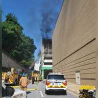 <p>The fire started on the fifth floor of the garage.</p>